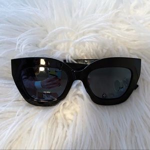 Kendall + Kylie April Black Frame Oversized Sunglasses